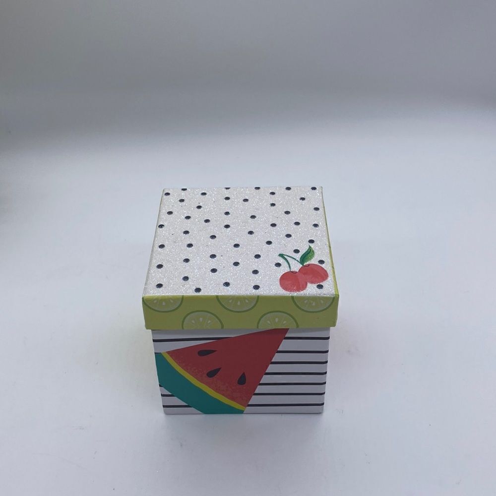 ✨🔅✨🍉 Cute Fruit Glitter on Top Gift Box 📦 🍓✨